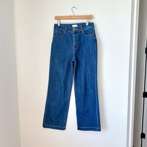 Rachel Zoe High Rise Straight Leg Jeans Medium Wash Blue 8